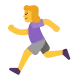 Woman Running Flat