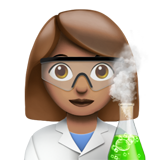 woman scientist: medium skin tone