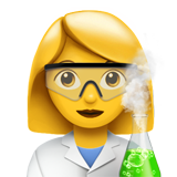 Woman Scientist Apple Emoji