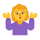 Woman Shrugging Flat
