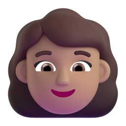 woman singer: medium skin tone 3D