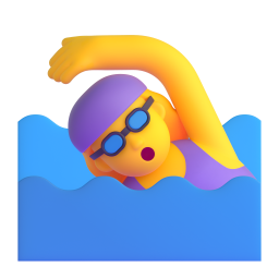 Woman Swimming 3D