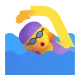 Woman Swimming Color