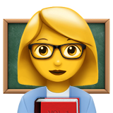 Woman Teacher Apple Emoji