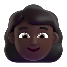 woman technologist: dark skin tone 3D