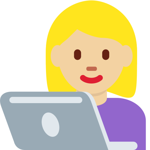 woman technologist: medium-light skin tone