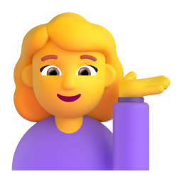 Woman Tipping Hand 3D