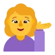 Woman Tipping Hand Flat