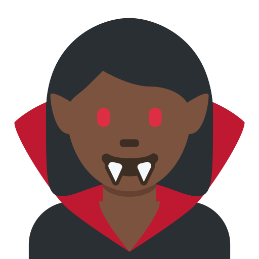 Woman Vampire Dark Skin Tone