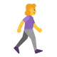 Woman Walking Facing Right Flat