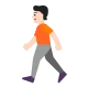 woman walking: light skin tone Flat
