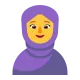 Woman with Headscarf Flat