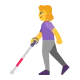 Woman with White Cane Flat