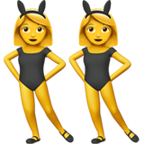 Women With Bunny Ears Apple Emoji