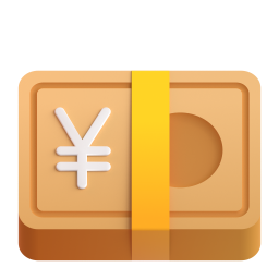 Banknote with Yen Sign 3D
