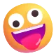 Grinning Face with One Large and One Small Eye Color
