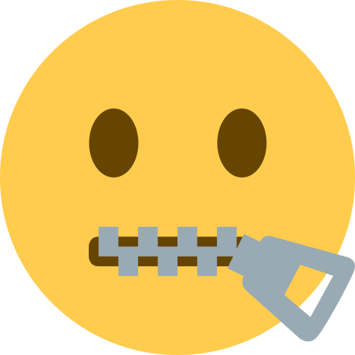 Zipper-Mouth Face