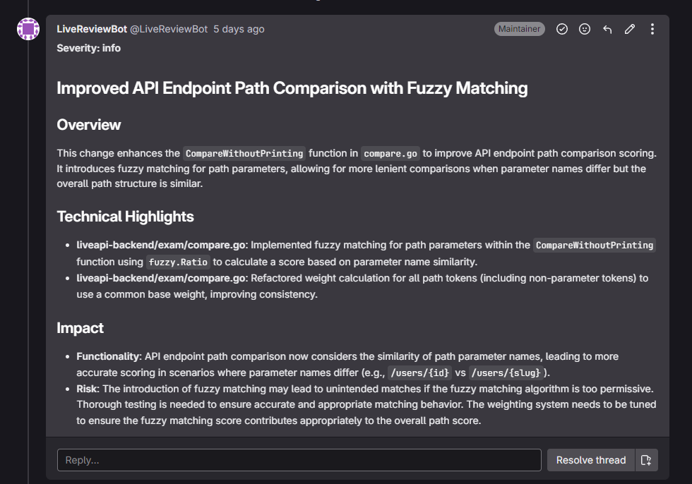 Sharp AI-Generated Pull Request Summaries